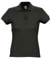 11338 Passion SOL'S Ladies Passion Cotton Piqué Polo Shirt Black colour image